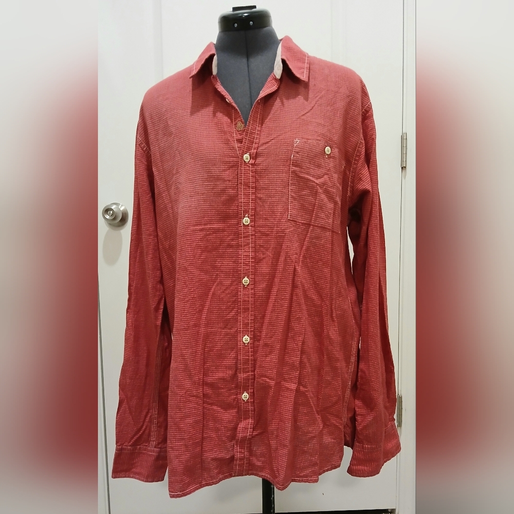 Men's Scotch & Soda Red Button Down Shirt